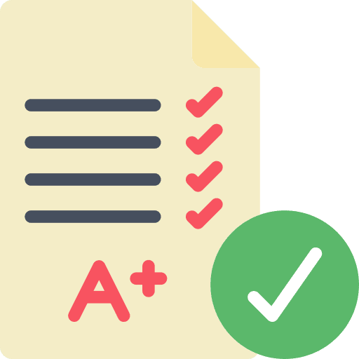 Exam archive education portable document format icon