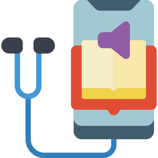 Audiobook education electronics audiobook icon