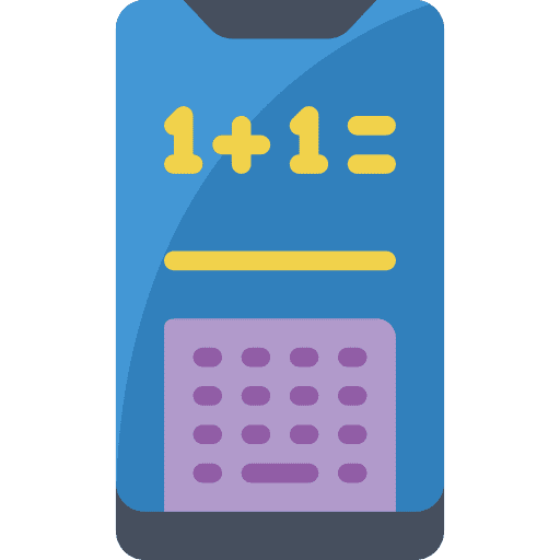 Calculator maths mobile phone calculator icon