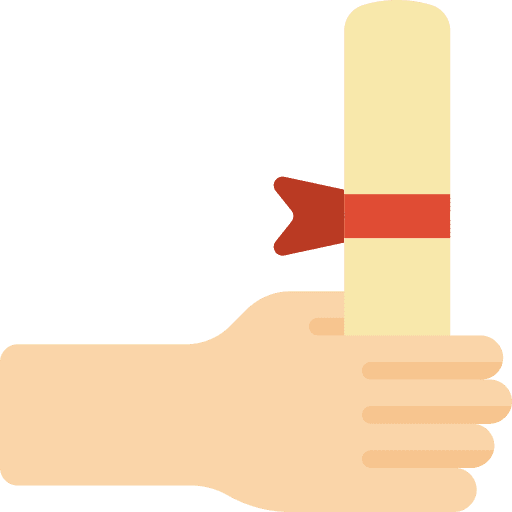 Degree degree education diploma icon