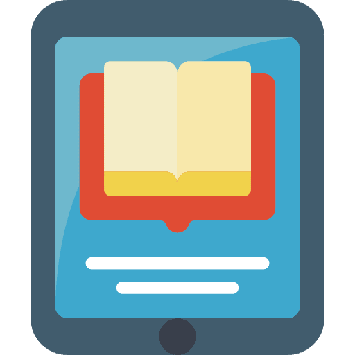Ebook learning electronics ereader icon