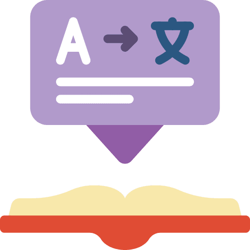 Language library language book icon