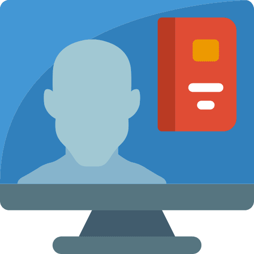 Online learning university computer school icon