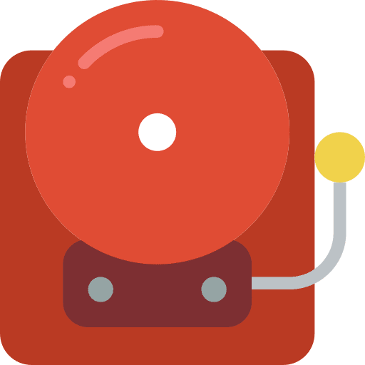 School bell education music notification icon