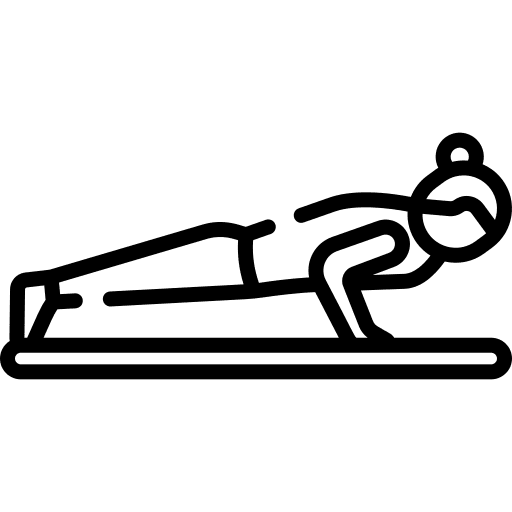 Pilates people push up excercise icon