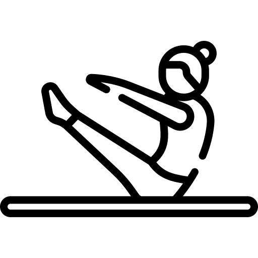 Pilates pose wellness people icon