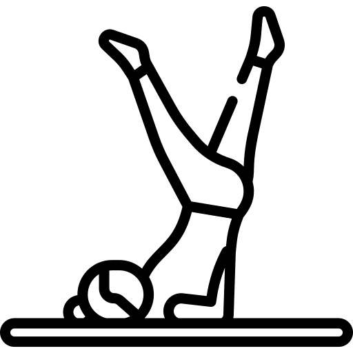 Pilates yoga pose people icon