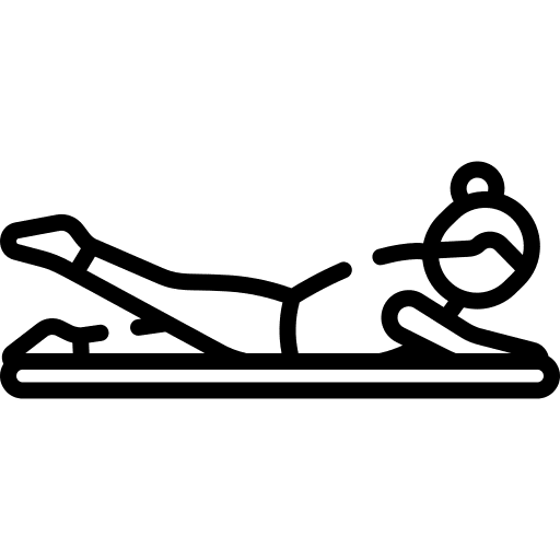 Pilates fitness wellness excercise icon