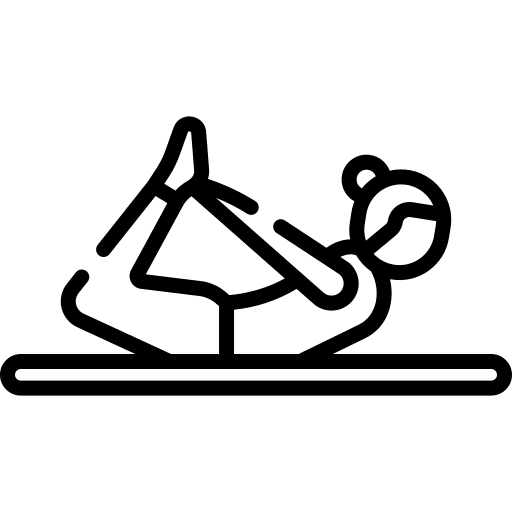 Pilates wellness excercise body icon