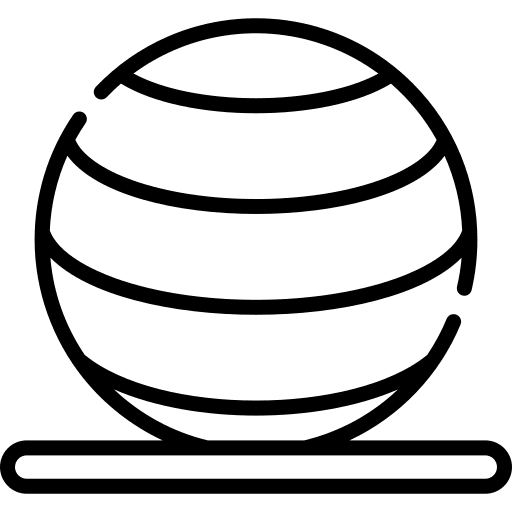 Yoga ball pilates exercise meditation icon