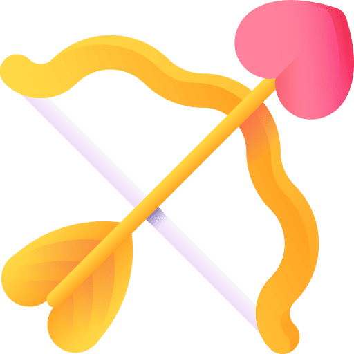 Cupid weapons cultures love and romance icon