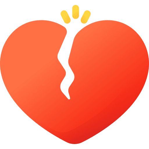 Heartbreak heartache heartbroken love and romance icon