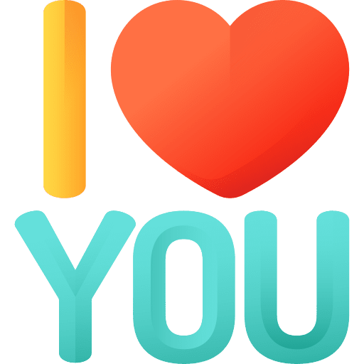 I love you love is in the air symbol valentines icon