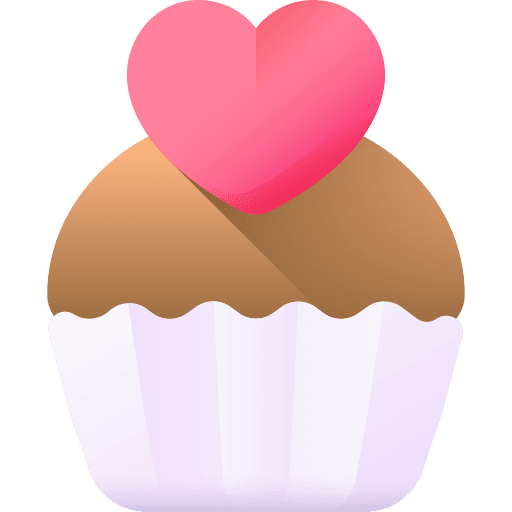 Cupcake love food and restaurant cupcake icon