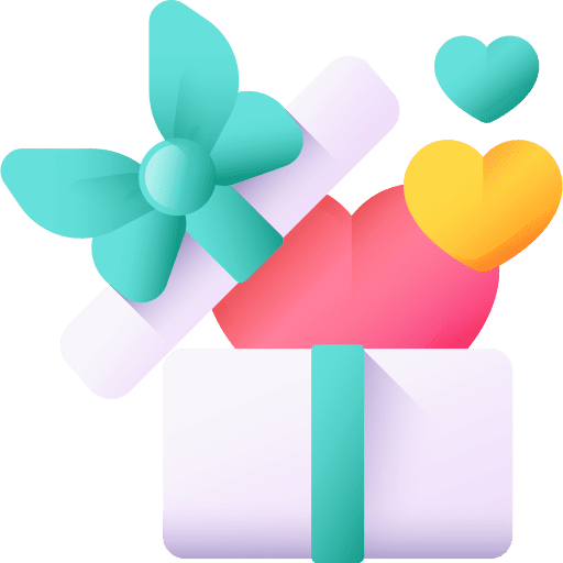 Surprise birthday and party heart surprise icon