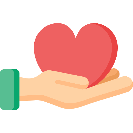 Passionate business and finance heart passionate icon