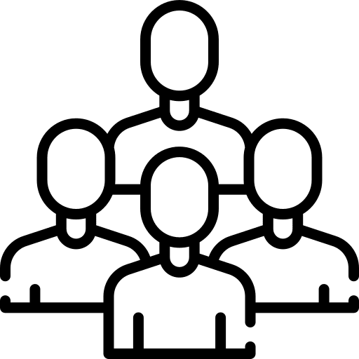 Team boss person teamwork icon