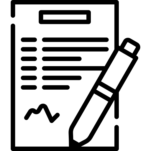 Contract skyline buildings contract icon