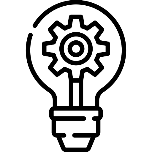 Idea idea gear electronics icon