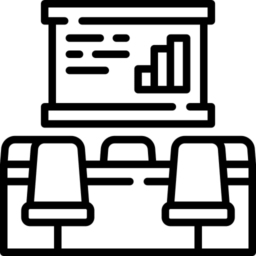 Meeting room collaboration boss agreement icon