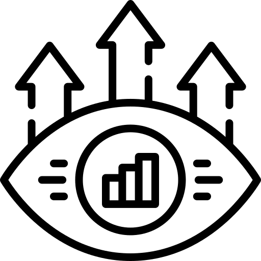 Vision view visualize stats icon