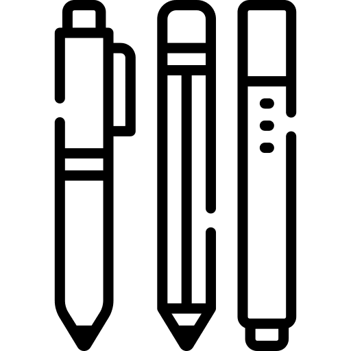 Stationery pen pencil stationery icon