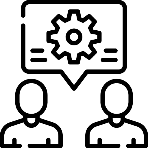 Thinking business and finance thinking team icon