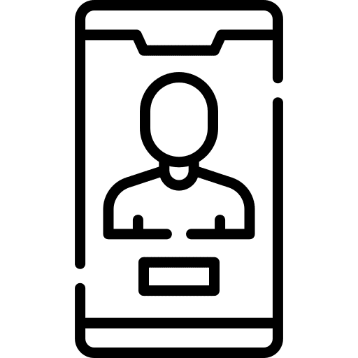 Videocall smartphone mobile phone videocall icon