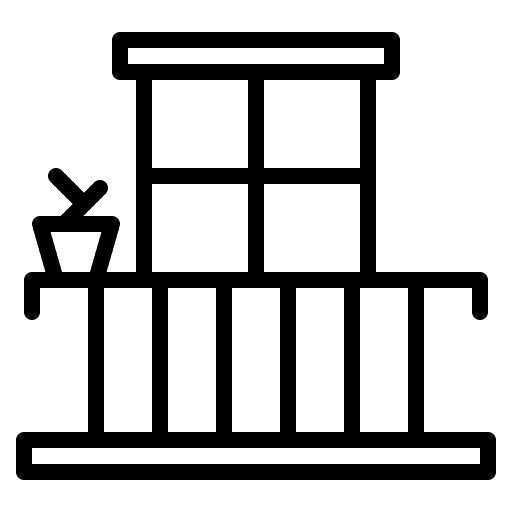 Balcony balcony veranda buildings icon