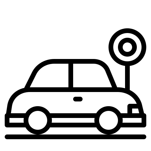 Parking transport stop car parking icon