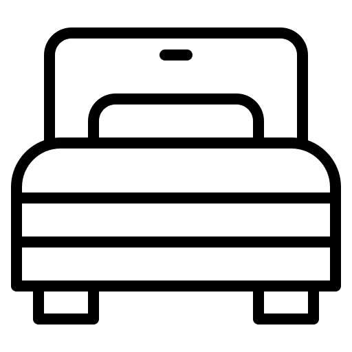 Single bed single bed sleep furniture and household icon