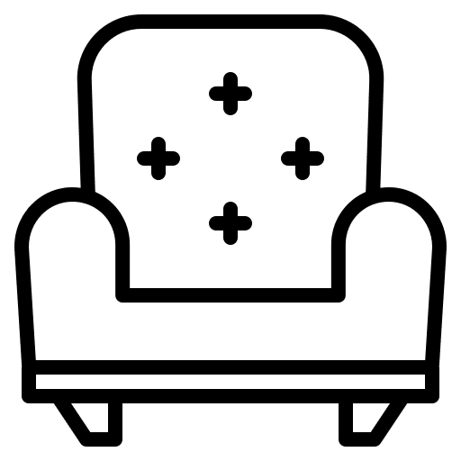 Armchair armchair couch sofa icon