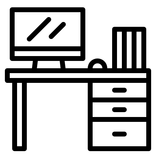 Deck table travel furniture icon