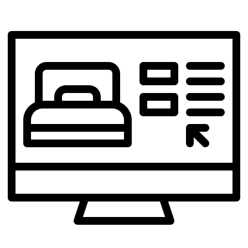 Online booking reservation electronics computer icon