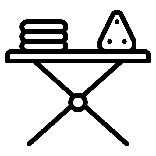 Iron travel ironing board iron icon