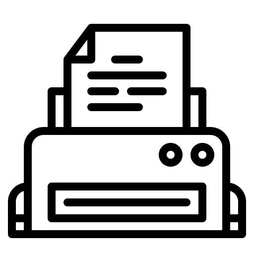 Printer printer tools and utensils paper icon