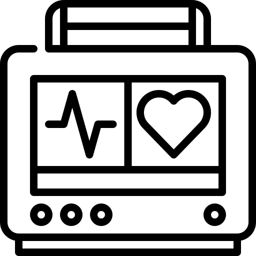 Electrocardiogram medical hospital cardiogram icon