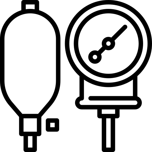 Sphygmomanometer blood pressure gauge tools and utensils healthcare and medical icon