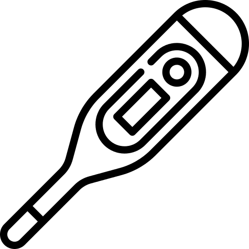 Thermometer meter temperature measurement icon