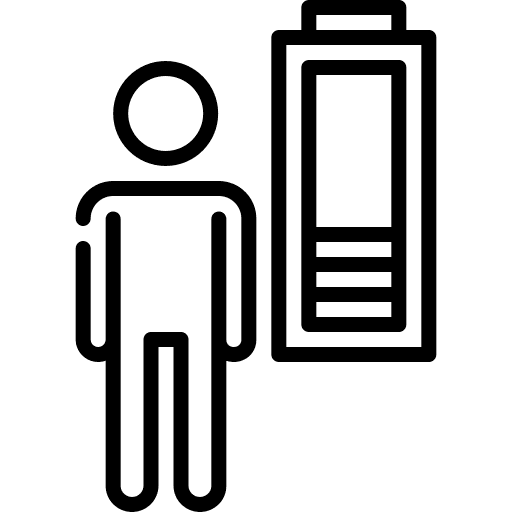 Tiredness worker stress overwork icon