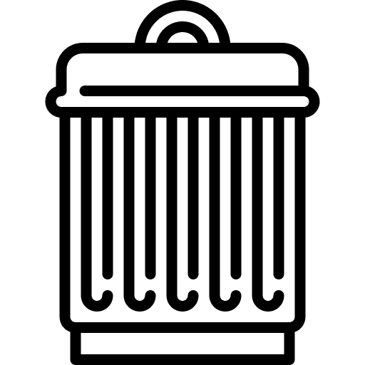 Waste recycle bin tool can icon