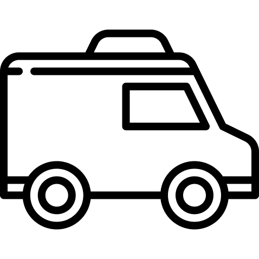 Ambulance location automobile healthcare and medical icon