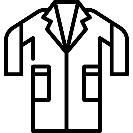 Lab coat lab coat science healthcare and medical icon