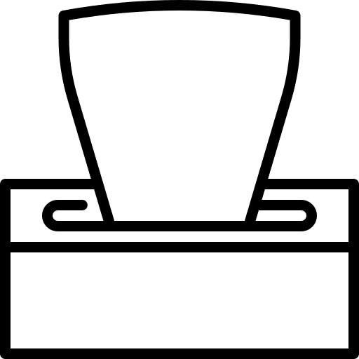 Tissues tissues tissue healthcare and medical icon