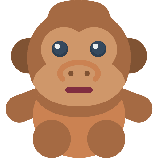 Gorilla toy cute gorilla icon