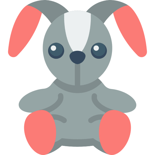 Rabbit cute rabbit kid and baby icon