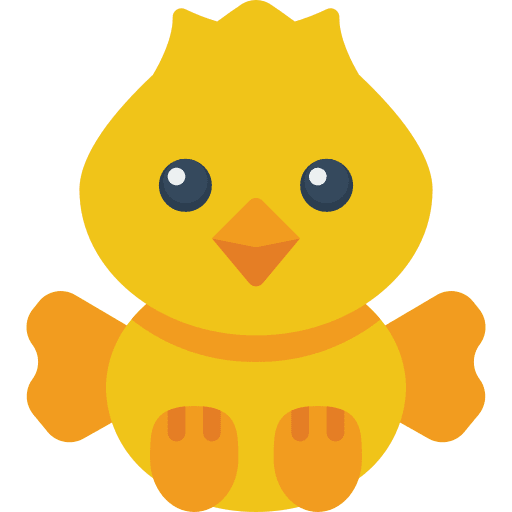 Chick child animal kid and baby icon