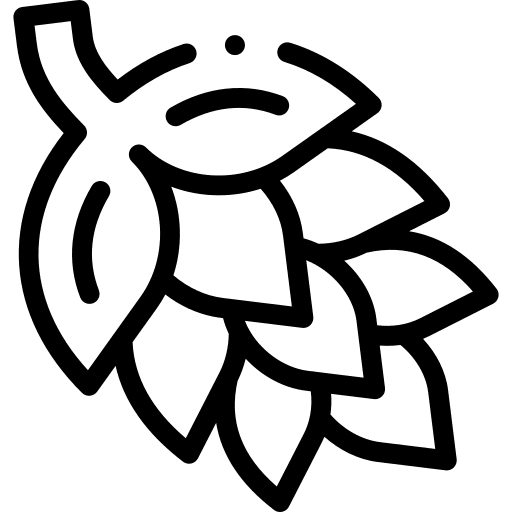 Hop wheat plant hop icon