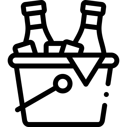 Ice bucket ice bucket bucket alcohol icon