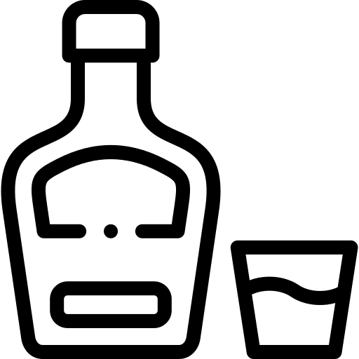 Whisky food and restaurant bar liquor icon